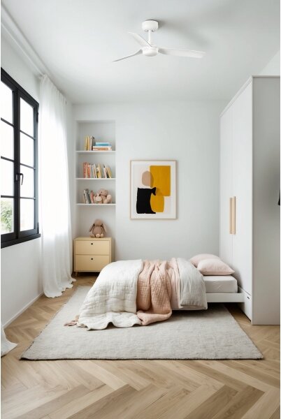 FARO 33820 - Stropní ventilátor MINI PUNT S bílá pr. 90 cm + dálkové ovládání