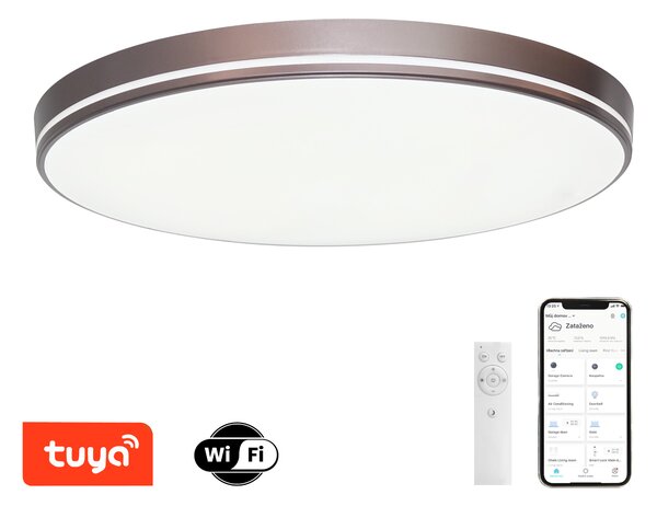 Immax NEO LITE AREAS Smart stropní svítidlo 40cm, 24W coffee Tuya WiFi, DO s funkcí BEACON
