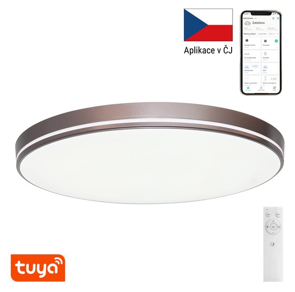 Immax NEO LITE AREAS Smart stropní svítidlo 40cm, 24W coffee Tuya WiFi, DO s funkcí BEACON