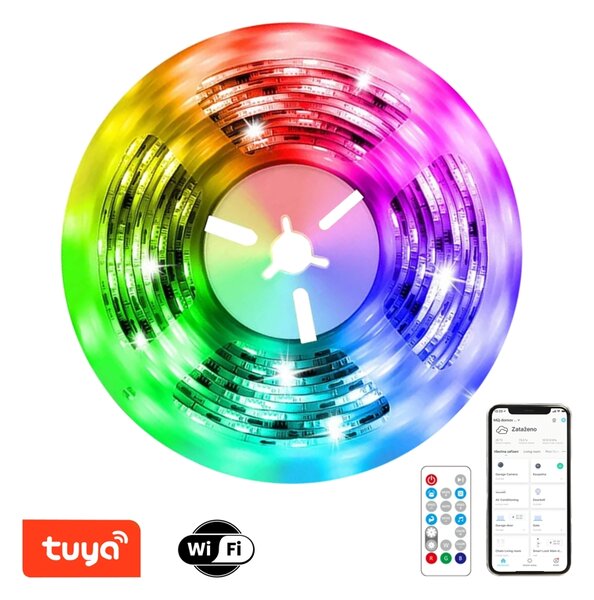 Immax NEO LITE Smart digitální LED pásek 5m, RGBIC, WiFi, TUYA, MUSIC