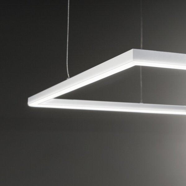 Ideal Lux - LED Lustr na lanku ORACLE SLIM LED/53W/230V 3000K 90x90 cm bílá