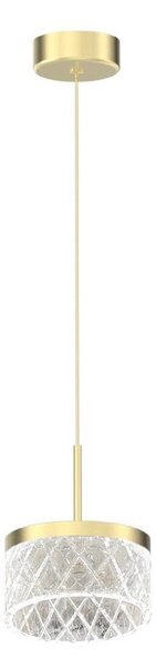 LED Lustr na lanku ELEGANCE LED/9W/230V pr. 15 cm zlatá