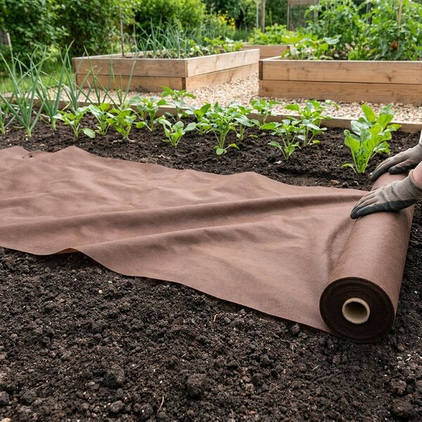 Mulčovací netkaná textilie 3880 PREMIUM, hydrofilní s 3% UV stabilizací, gramáž 80 g/m2, hnědá, š.160cm (látka v metráži)