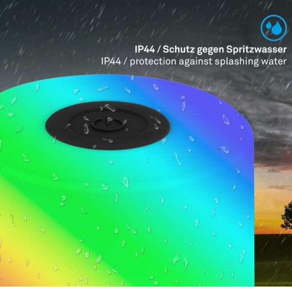 Briloner 7462015 - LED RGB Nabíjecí stolní lampa LED/1,5W/5V IP44 černá