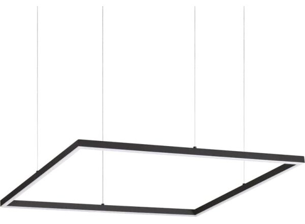 Ideal Lux - LED Lustr na lanku ORACLE SLIM LED/44W/230V 3000K 70x70 cm černá