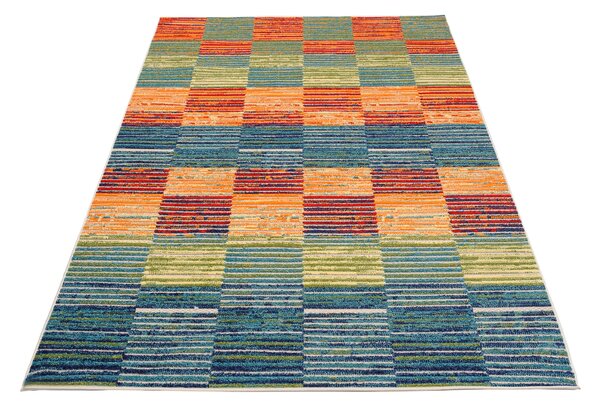 Makro Abra Moderní kusový koberec AVENTURA ED24A Kostky vícebarevný Rozměr: 80x150 cm