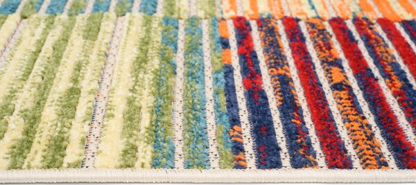 Makro Abra Moderní kusový koberec AVENTURA ED24A Kostky vícebarevný Rozměr: 80x150 cm