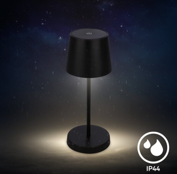 Briloner 7423015 - LED Stmívatelná stolní lampa LED/2,6W/5V IP44 černá