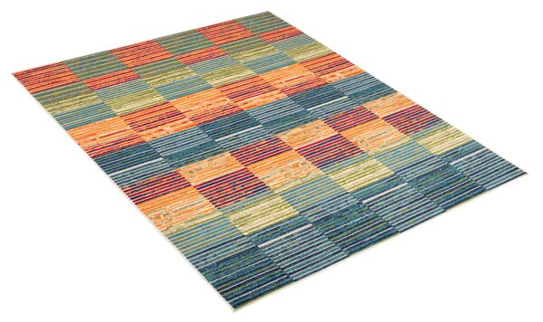 Makro Abra Moderní kusový koberec AVENTURA ED24A Kostky vícebarevný Rozměr: 80x150 cm
