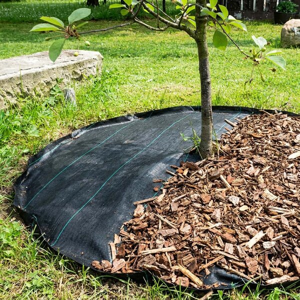 Tkaná mulčovací textilie AGROJUTEX, s UV stabilizací, gramáž 100 g/m2, černá, š.105cm (látka v metráži)