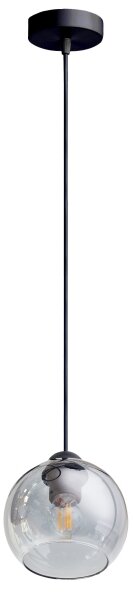 Lustr na lanku LATIL 1xE27/60W/230V černá