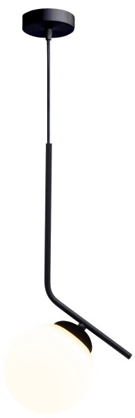 Lustr na lanku FIRA 1xE27/60W/230V černá