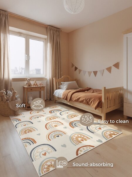 Dětský koberec Adventures 106415 Cream Multicolor 120x170 cm