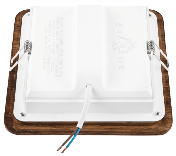 LED Podhledové svítidlo WOODY SPOT LED/17W/230V 3000K třešeň 18,5x18,5 cm