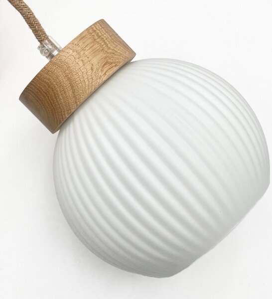 Lustr na lanku LOOMIS 3xE27/15W/230V 130 cm béžová/dub