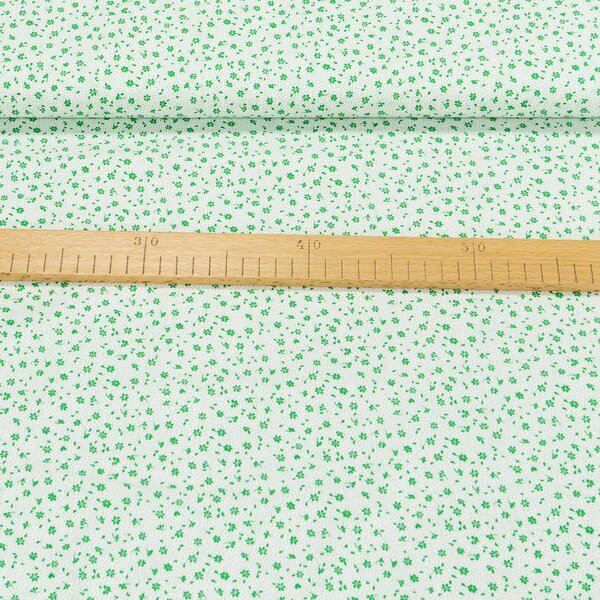 Bavlněné plátno Valerie VA003/06 zelené na bílé, š.160cm (látka v metráži)