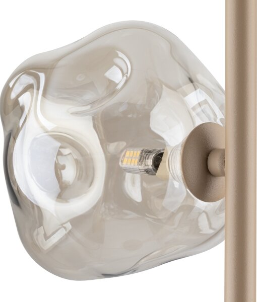 Brilagi - Stojací lampa VULCANO 3xG9/8W/230V béžová/kouřová béžová