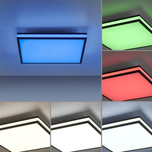 JUST LIGHT. 14110-18-LED RGBW Stmívatelné svítidlo MARIO BLACK LED/19,5W/230V+DO