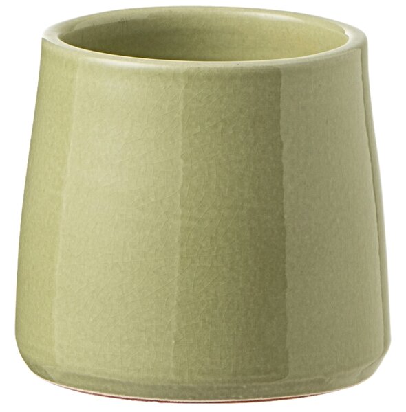 Zelený keramický květináč J-line Valen 13,5 cm