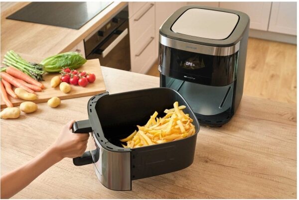 Sencor - Horkovzdušná fritéza 9 l 1700W/230V černá/matný chrom