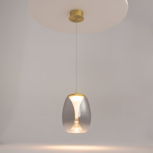 Maytoni MOD282PL-L8G3K - LED Lustr na lanku SPLASH LED/7W/230V 3000K zlatá