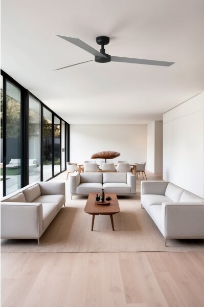 FARO 34287 - Stropní ventilátor CRUISER XL černá pr. 160 cm + dálkové ovládání