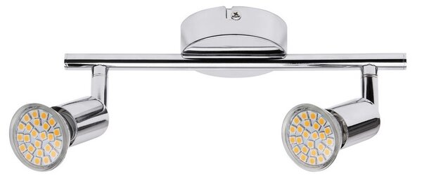 Rabalux LED přisazené bodové svítidlo Norton 2x3W | GU10 | 440lm | 3000K - chrom