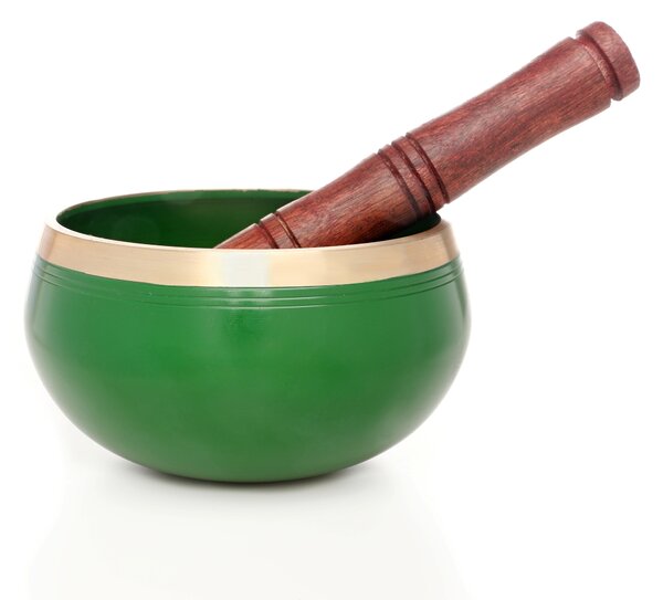 Tibetská miska zelená 13 cm