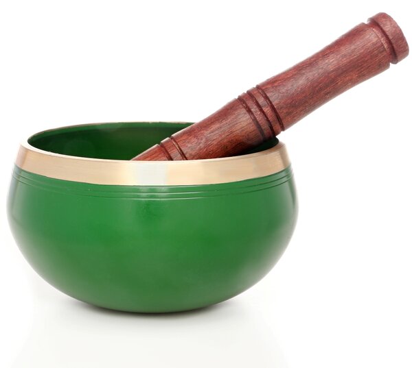 Tibetská miska zelená 13 cm