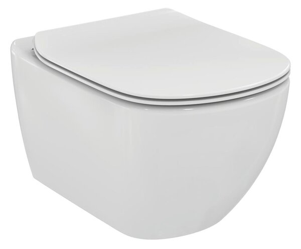 Ideal Standard Tesi - Závěsné WC s deskou SoftClose, AquaBlade, bílá, T354601