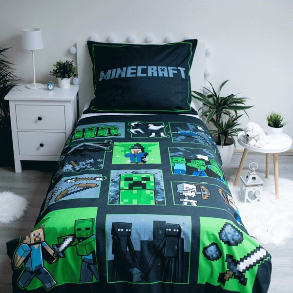 Jerry Fabrics Povlečení Minecraft - Sssleep Tight | 140 x 200 cm / 70 x 90 cm