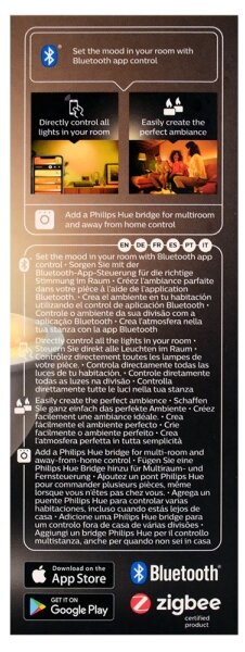 LED Stmívatelná žárovka Philips Hue WHITE AMBIANCE 1xGU10/4,3W/230V 2200-6500K