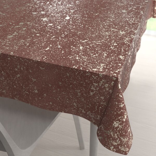 Biante Sametový obdélníkový ubrus Isabela IBL-013 Gold Design starorůžový 60x100 cm