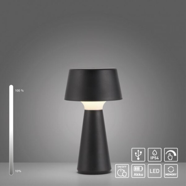 JUST LIGHT. 19260-18 - LED Stmívatelná venkovní lampa ABERA LED/3W/3,7V IP54