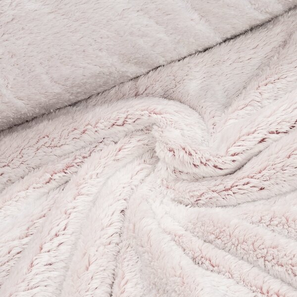 Mikroplyš / coral fleece 6420/665D, jednobarevná vínová ombré, š.185cm (látka v metráži)