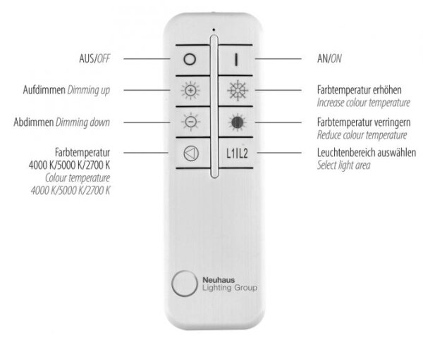 Paul Neuhaus 6233-55-LED Stmívatelné svítidlo PAAN LED/45,5W/230V 2700-5000K+DO