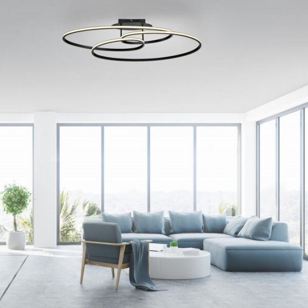 JUST LIGHT. 15321-18 - LED Stropní svítidlo LUMACA LED/33W/230V černá