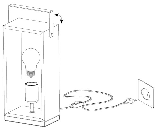 Eglo 43415 - Stolní lampa FAMBOROUGH 1xE27/40W/230V