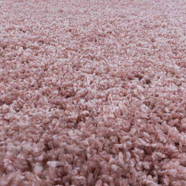 Kusový koberec Sydney Shaggy 3000 rose kruh 160x160 cm