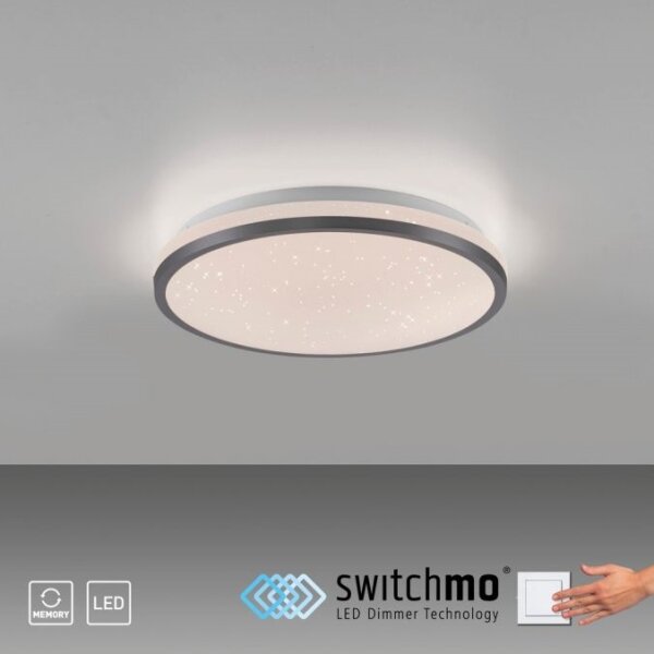 JUST LIGHT. 14293-18 - LED Stmívatelné stropní svítidlo KYLE LED/10W/230V černá