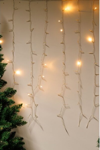 LED Stm. venk. závěs CURTAIN 360xLED/8,4W/230V 2x2 m IP44 teplá bílá +DO