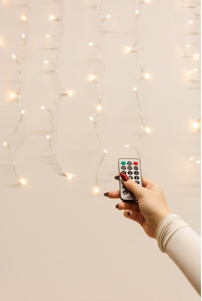 LED Stm. venk. závěs CURTAIN 360xLED/8,4W/230V 2x2 m IP44 teplá bílá +DO