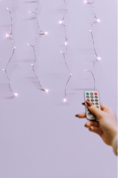 LED Stm. venk. závěs CURTAIN 360xLED/8,4W/230V 2x2 m IP44 teplá bílá +DO