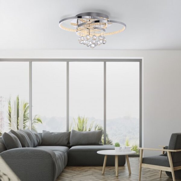 Paul Neuhaus 6267-17 - LED Stropní svítidlo ROTAZO LED/32W/230V pr. 45 cm chrom