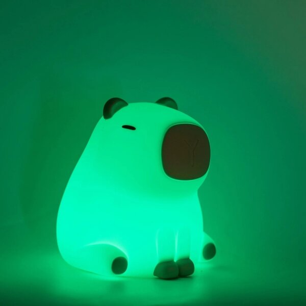 LED RGBW Stmívatelná dětská lampa LED/1W/5V USB 1200 mAh kapybara