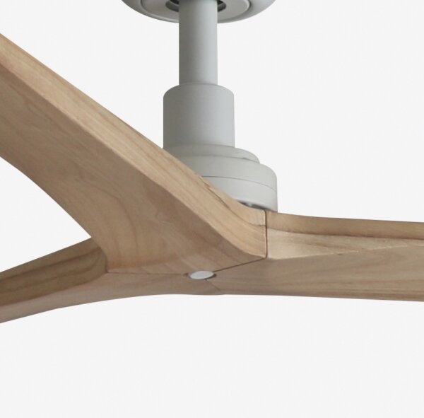 FARO 34280 - Stropní ventilátor KLIM M borovice/bílá pr. 125 cm+dálkové ovládání