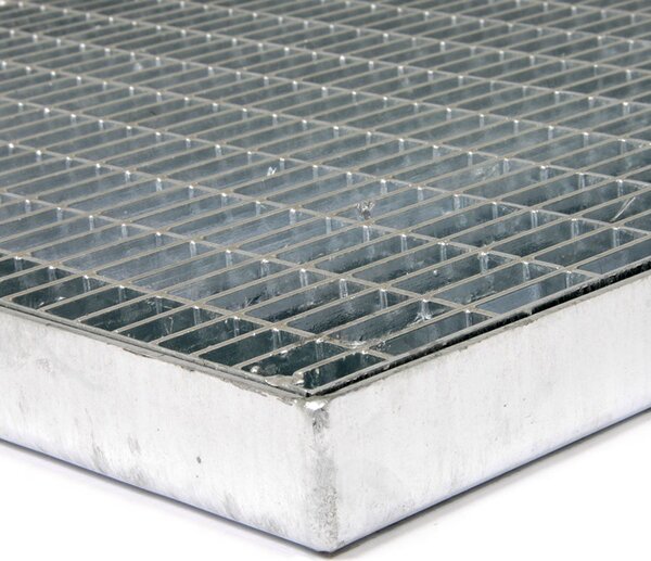 Kovová rohož Grid 50 x 100 x 3,3 cm, stříbrná