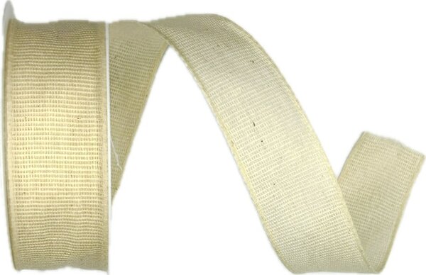 Stuha látková Nature Taft – Cream Harmony krémová 25mm x 2m (9,- Kč/m)