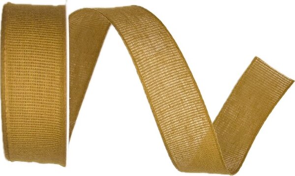 Stuha látková Nature Taft – Honey Gold medová 25mm x 2m (9,- Kč/m)
