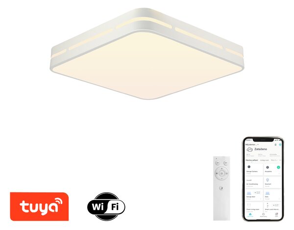 Immax NEO LITE PERFECTO Smart stropní svítidlo čtverec 42cm, 48W bílé Tuya WiFi